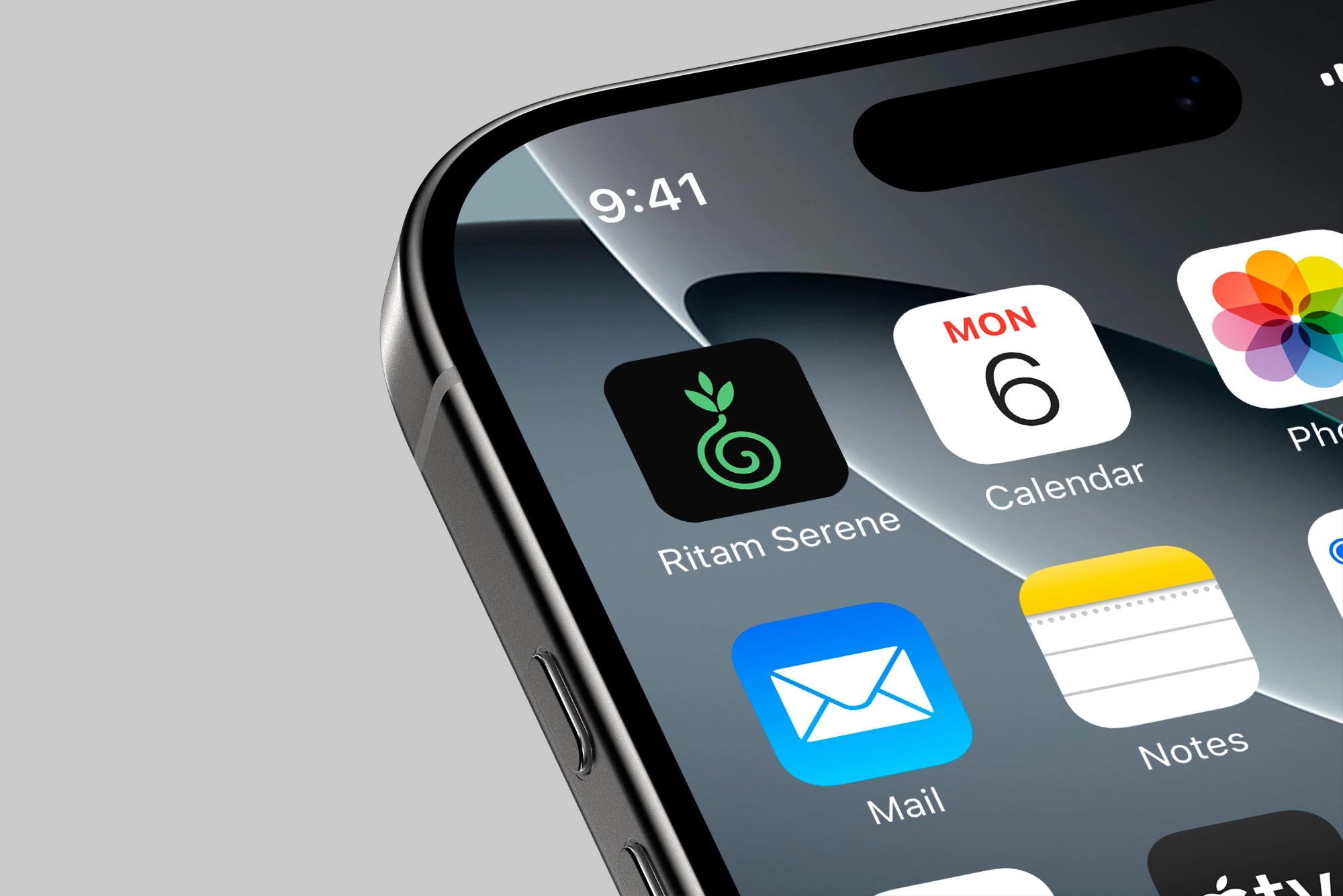 The Ritam Serene app icon on a phone's home screen