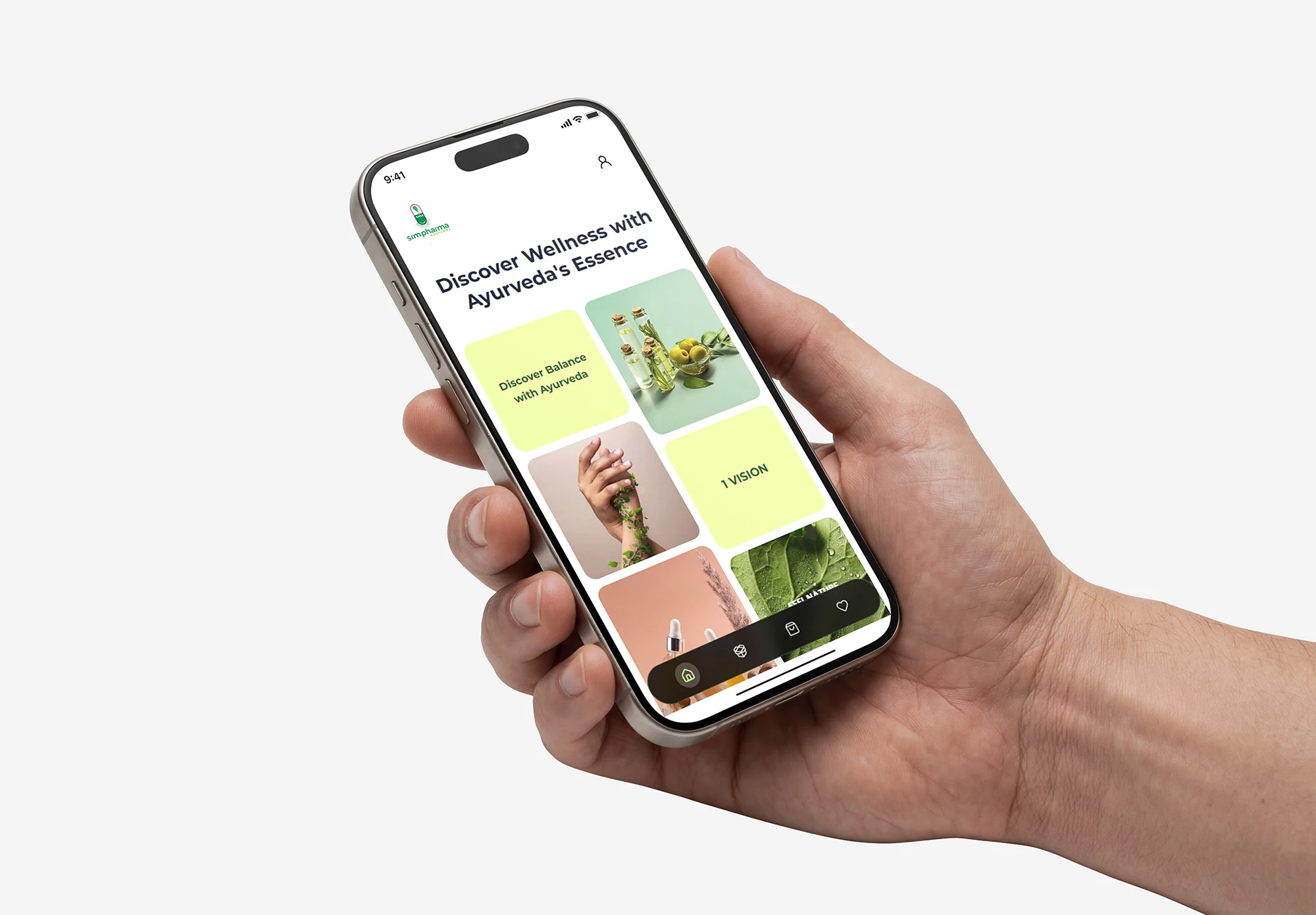 The SRM Pharma store on a phone